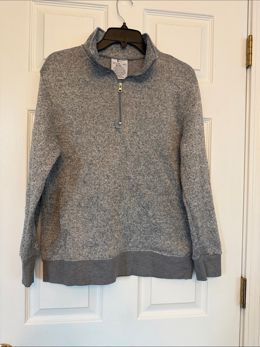 Flynn Skye Men's Gray Half-Zip Pullover Sweater